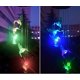 thumbnail image 2 of Carillón de viento solar, luz de viento, luz de colibrí, regalo, luz LED solar que cambia de color, luz colgante de jardín, (erizo de mar colorido) JAMW Sencillez, 2 of 5