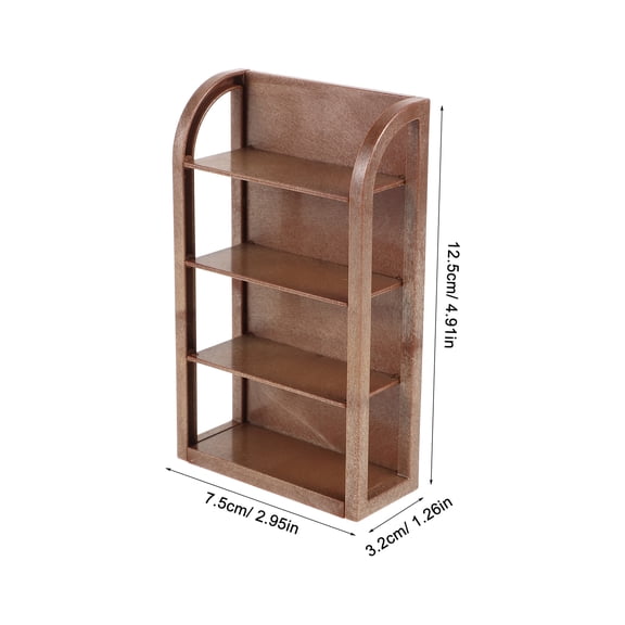 Troglfold dollhouse bookshelf Dollhouse Furniture Miniature Shelf Versatile Display Rack Mini House Supermarket Shelf Model Simulation Shelf Doll House Layout Shelf Model,4.92"X2.95"X1.26"