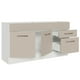 thumbnail image 4 of Mueble de Cocina Para Tarja 150 cm 2 Puertas y 2 Cajones (Sin Tablero Ni Tarja) Blanco/Crema Agata Madesa, 4 of 5