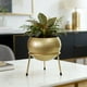 thumbnail image 1 of Large Planters With Stand Decorative Floor Planters Metal Pots With Drainage Holes For Living Room Office Garden Or Balcony, 1 of 6