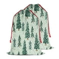 thumbnail image 2 of Christmas Bags Drawstring,Light Green Christmas Tree Pattern Large Xmas Christmas Gift Bags,Reusable for Xmas and New Year Party Favors and Supplies,27.6" X 19.7", 2 of 6