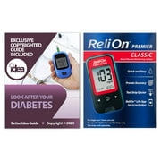 ReliOn Premier Classic Blood Glucose Monitoring System Bundle with Exclusive "Look After Your Diabetes" - Better Idea Guide (2 Items)