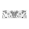 thumbnail image 1 of YUSDECOR Deer Head Body Pillow Pillowcase Pillow Protector Cushion Cover 20x60 Inch, 1 of 2