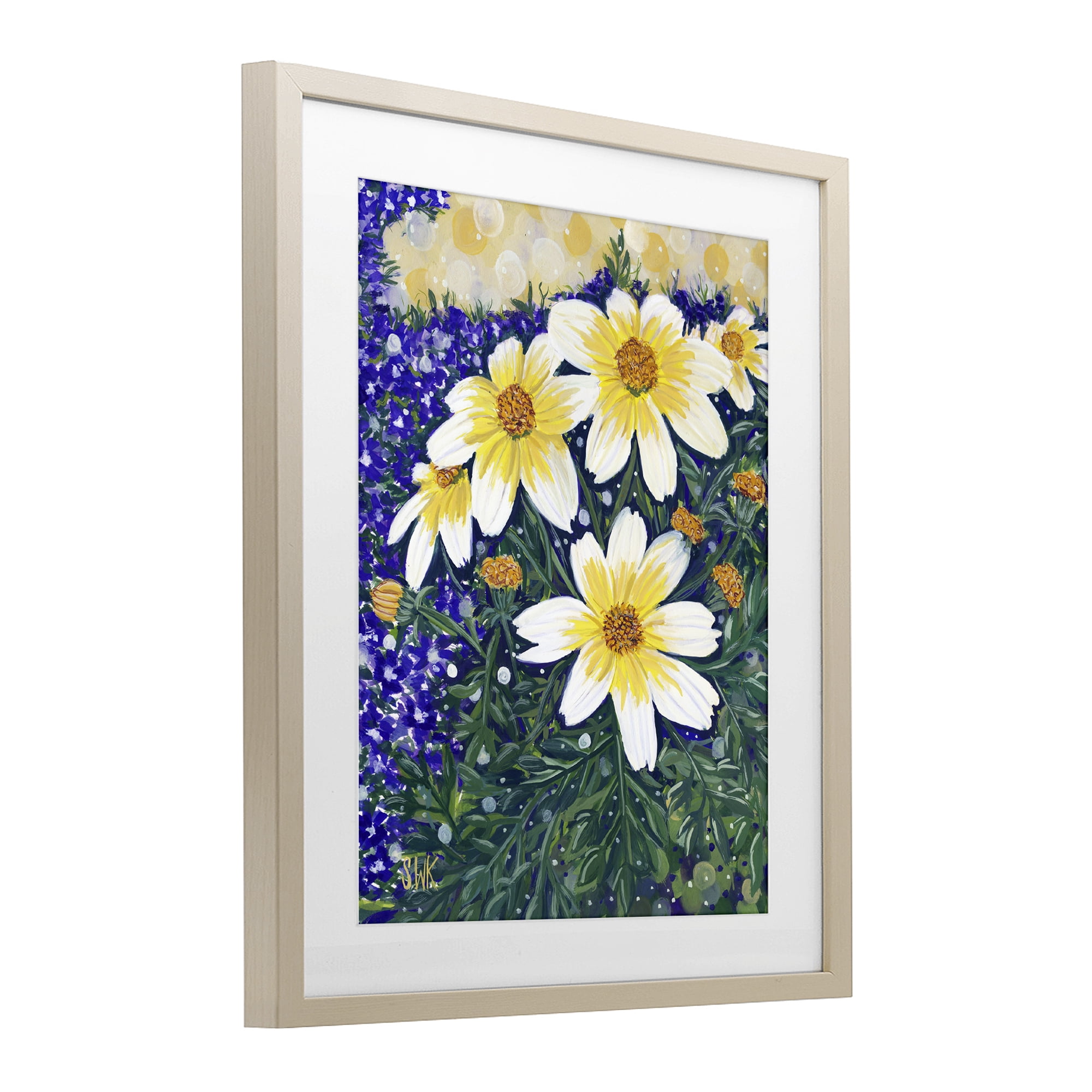 Stupell Industries Summer Garden Cosmos Birch Framed Print Under Glass, design by Sarah Waldron Kimball