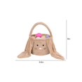 thumbnail image 2 of Cestas de Pascua para Niños Feliz Conejo de Pascua Bolso de Orejas Largas, Bolso de Almacenamiento de Balde de Cesta para la Caza de Huevos de Pascua Y Regalo para Niños, 2 of 7