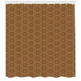 thumbnail image 2 of Ambesonne Oriental Shower Curtain, Antique Flourishes, 69"Wx75"L, Burnt Orange Hunter Green, 2 of 2