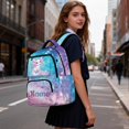 thumbnail image 6 of Pzuqiu Guitar Capybara Backpack for School Kids Girls Large Capacity Schoolbags with Side Pockets Bookbags, 17 Inches College Students Backpacks Lightweight Laptop Daypack, 6 of 7