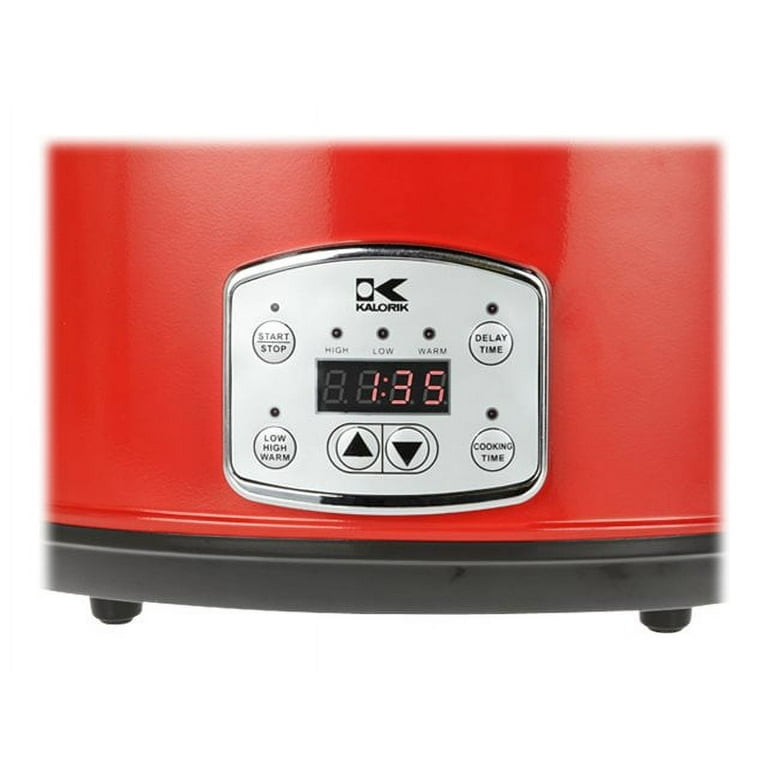 Kalorik 8qt. Digital Slow Cooker with Locking Lid - Stainless Steel