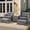 Light Gray, variant on Sobaniilo 5 Piece Patio Furniture Set,Outdoor PE Wicker Patio Chair Two with Ottoman Underneath, Wicker Lounge Chair with Side Table, Beige
