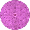 thumbnail image 1 of Ahgly Company Indoor Round Persian Purple Traditional Area Rugs, 6' Round, 1 of 4