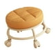 thumbnail image 5 of Taburete bajo con ruedas, asiento bajo con ruedas, moderno, para adultos y niños, de baja altura, de cuero PU para Naranja, 5 of 9