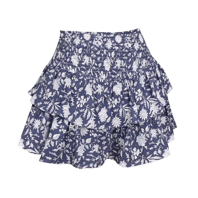 Gibobby faldas largas de mujer casuales Diseño simple y exquisito de la falda corta moda personalizada(Morado, L)