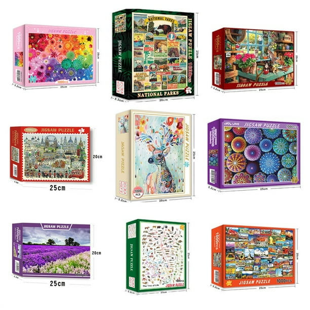 Puzzles for 1000 Pieces Paper Jigsaw Puzzles Educational Intellectual Decompressing DIY Puzzle Game Toys GiftLondon He Qiyong unisex
