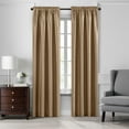 thumbnail image 3 of Elrene Colette Faux Silk Blackout Window Curtain Taupe 52"x84" 84 Inches, 3 of 5