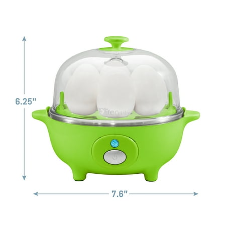 Elite Gourmet - 7-Egg Automatic Egg Cooker - Green