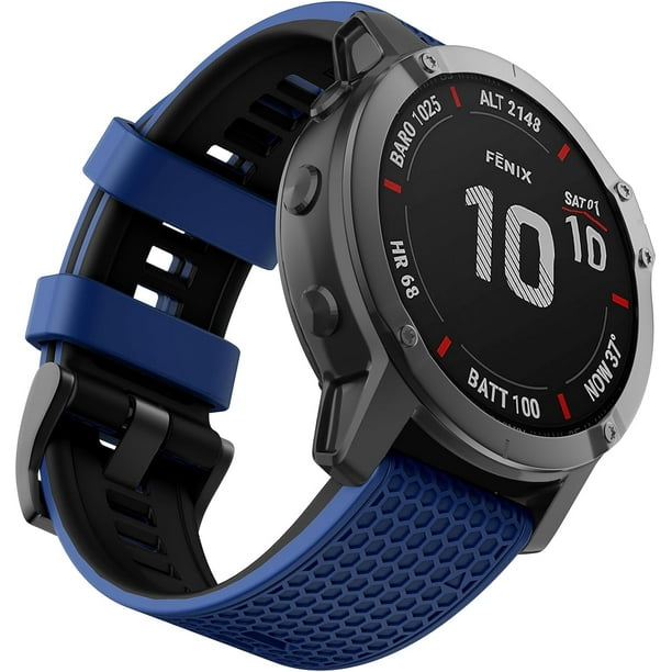 OVERSTEP Compatible with Fenix 5 Watch Band 22mm Width Soft Silicone Watch Strap for Garmin Fenix 5 Fenix 5 Plus Fenix