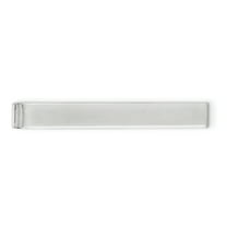 925 Sterling Silver Solid Polished Tie Bar 49.15x6.3mm Wide Tie Clip for Men - 4.8 Grams