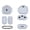 Gray, variant on Silicone Protective Case for Beats Powerbeats Pro 2 Headphones , Dustproof Cover Skin, Anti-Scratch Shockproof Charging Case Sleeve with Keychain Hook