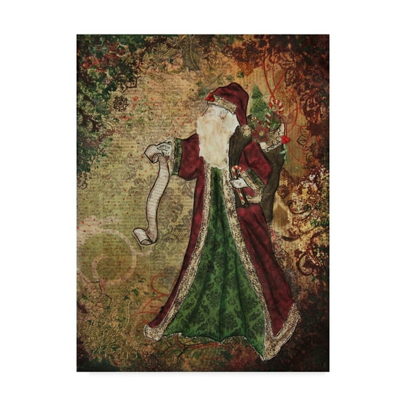 Janelle Nichol 'Father Christmas' Canvas Art