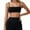 Black, variant on Yoga Bra Women's Strappy Back Design Feel Bra Wireless Bra White,S