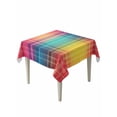 thumbnail image 2 of Colorful Plaid Tablecloth Square Table Cloth 54x54,Waterproof Outdoor Table Cloth Covers Decorative Table Protector,Modern Chic Rainbow Gradient Striped Washable Table Cover for Kitchen Dinning Party, 2 of 8