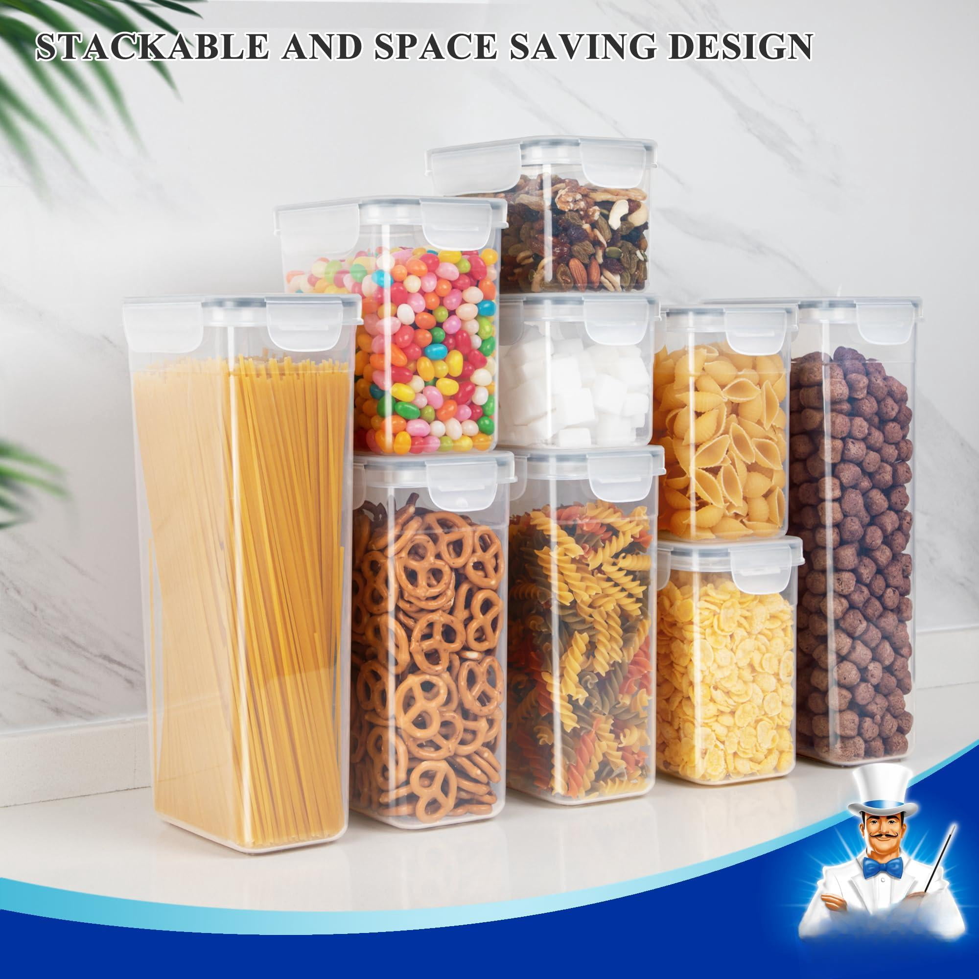 12 Pack Airtight Food Storage Container Set, BPA Free, For Kitchen Pantry Organization