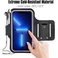 thumbnail image 5 of Brazalete deportivo para correr con ranura para tarjetas y bolsillos para llaves, compatible con iPhone 14 Plus, 13 Pro, 12 Pro Max y S., 5 of 5
