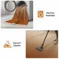 thumbnail image 5 of Burnt Orange Ombre Bathroom Rug 2'x3', Modern Gradient Abstract Art Low Profile Front Entryway Rug with Tassels, Woven Cotton Washable Kitchen Mat Carpet for Foyer Bedroom Back Door Decor, 5 of 9