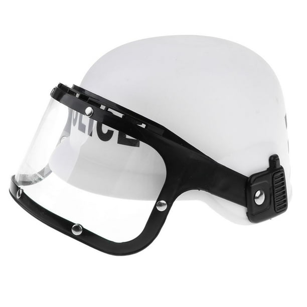 Disfraz de Policía de Plástico para Niños Casco Sombrero y Visera de Motocicleta de Policía perfecl