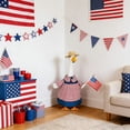 thumbnail image 4 of Nkmbld Patriotic Porch Goose Outfits 4th of July Goose Clothes Fits 23" Cement Plastic Goose Statue for Outdoor Lawn Garden Yard Patio Decoration, 4 of 9