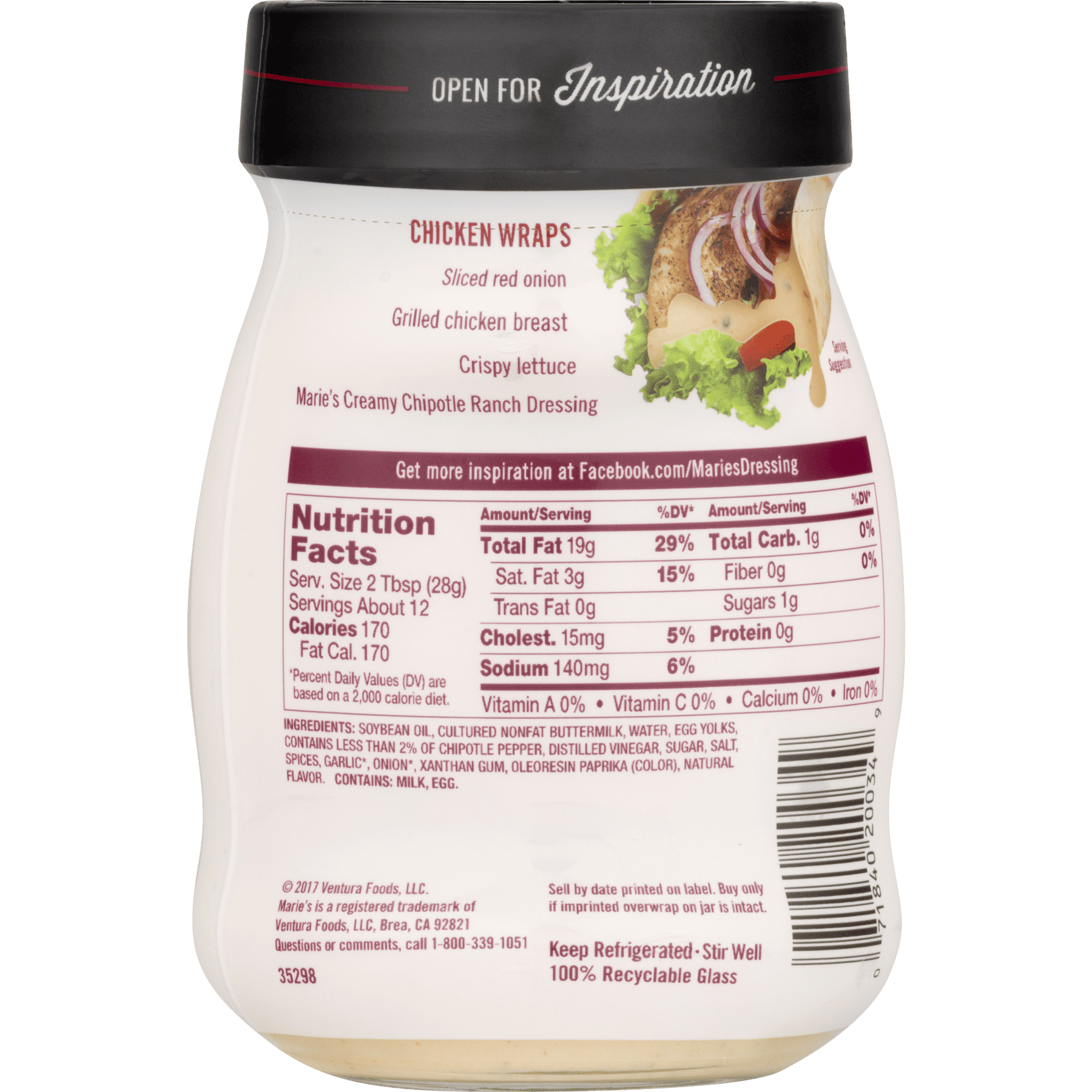 Marie S Ranch Dressing Nutrition Facts Nutrition Ftempo