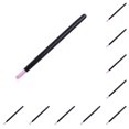 thumbnail image 1 of Qarigey Nail Art Pen Crafting Skin Polishing Stick Herramientas de escultura Cepillo de manicura de mano blanco de un solo extremo Mujer Negro Negro 1 Stück 10piezas, 1 of 6