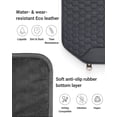 thumbnail image 4 of Owleys Car Back Seat Protector for Child & Eco-Leather Front Seat Cover, Black 1pc, 4 of 10