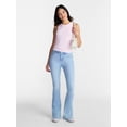 thumbnail image 2 of No Boundaries Stretch Denim Bootcut Jeans, 32" Inseam, Women's and Plus Sizes 00-28W, 2 of 5