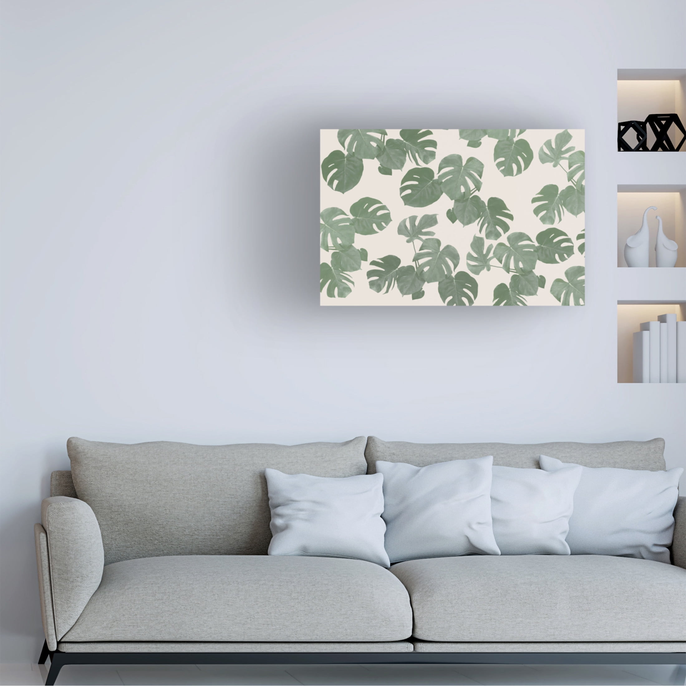 Trademark Fine Art Pictufy Studio II Monstera Leaves Canvas Wall Art