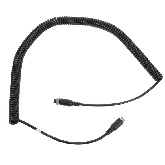 RENACLIPY Coiled Dash Cam Cable Versatile Compatibility Black Polyvinyl for Car Truck 1Pcs