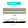 thumbnail image 2 of 2 Pcs Acoustic Wood Wall Veneer Slat Panels - 94.49” x 12.6” Each -Soundproof Paneling - Interior Sound Absorption Decor Wooden Panels for Great Noise Reduction - Luxury Real Wood- 0.78” Depth, 2 of 7