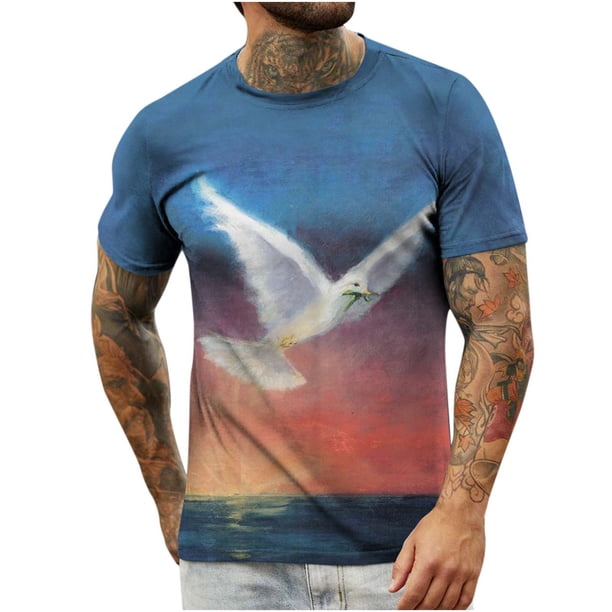 Camiseta de todos los días unisex para hombre Camiseta de manga corta con estampado gráfico en 3D Casual Pompotops oipoqjl32638