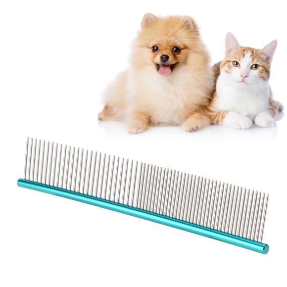 Teeth Comb, Stainless Steel Long Small Comfortable Cat Comb For Loose Hair For Remove Tangles