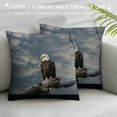 thumbnail image 3 of Orinice Bald Eagle Symbolism Graphic Decorative Pillow Case for Home Couch Living Room Sofa Bedroom - Outdoor Indoor Throw Pillow Cover 1PC 12x12in, 3 of 5