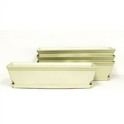Mainstays 24'' Self-Watering Windowbox, Set of 4, Ivory