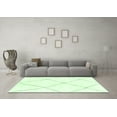 thumbnail image 3 of Ahgly Company Indoor Round Solid Green Modern Area Rugs, 3' Round, 3 of 4