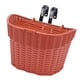 thumbnail image 1 of Cesta de bicicleta para niños, accesorio de almacenamiento, cesta de bicicleta tejida portátil, marrón, 1 of 9