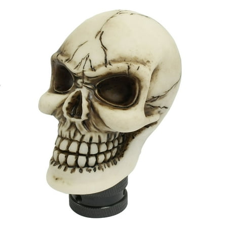 - Unique Bargains Human Wicked Skull Head Universal Manual Car Shift Knob Shifter MT Gear Beige