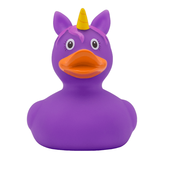 Unicorn Duck , Purple  Rubber Duck