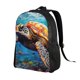 thumbnail image 2 of Disketp Colorful Underwater Sea Turtle Mochila Unisex de Apertura Lateral Completa, Mochila para Laptop para Escuela, Trabajo y Viajes, 2 of 8