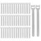 thumbnail image 2 of 50 bridas de nailon de liberación rápida con cierre multiusos y gancho y bucle gris, 2 of 8