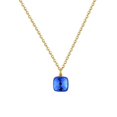 thumbnail image 3 of JSBAO, recién llegados, collar de cristal de 9 colores a la moda, collar de tuerca de Color dorado de acero inoxidable para mujer, el mejor regalo, 3 of 4