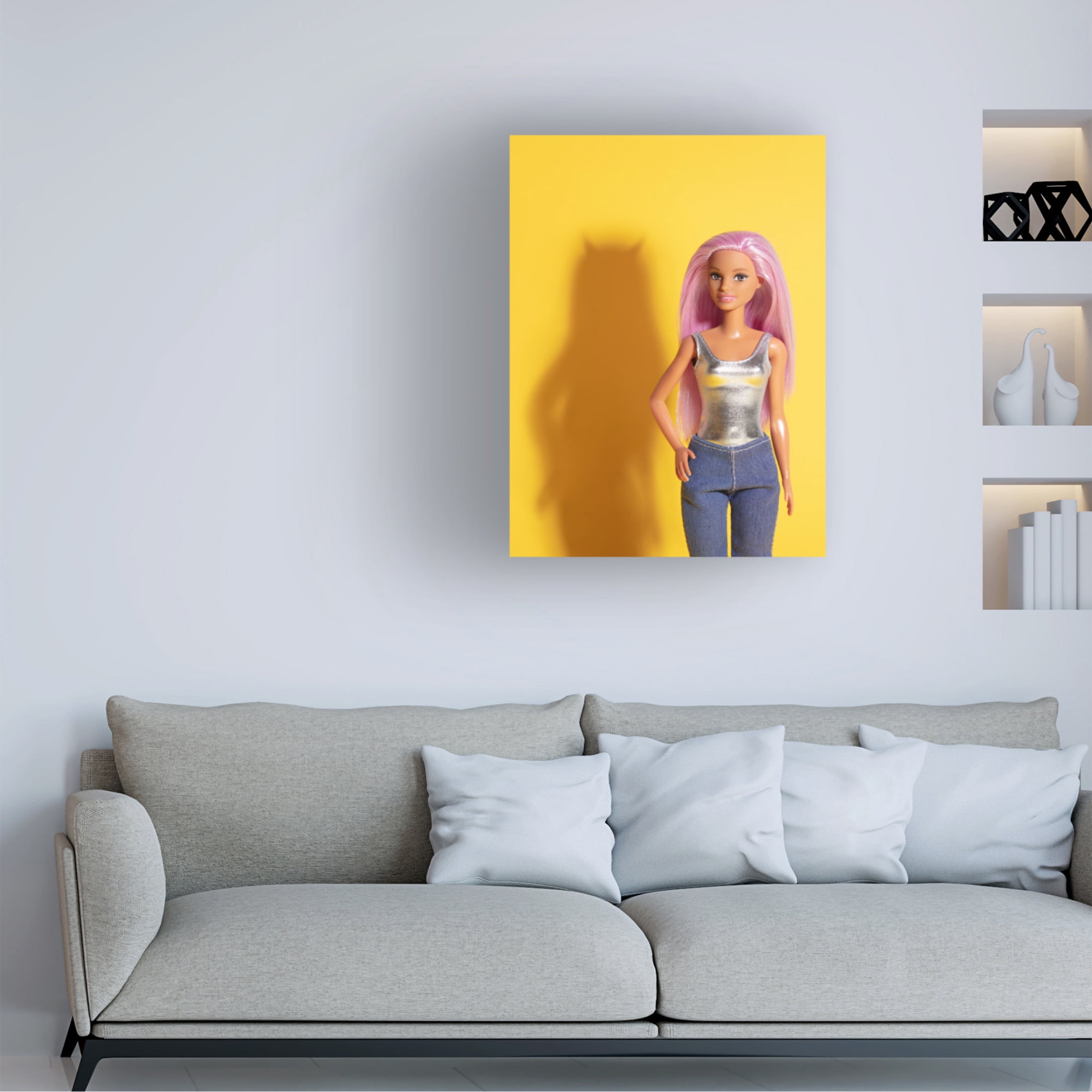Canvas Wall Art - Julia Ramiro 'Devil' Wall Art for Living Room, Bedroom, or Office D?cor by Trademark Fine Art - 35 x 47 Inches