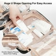 thumbnail image 5 of EVERFUN Travel Makeup Bag for Women Hanging Toiletry Bag Cosmetic Organizer, Accessories Kit, Black, 5 of 11